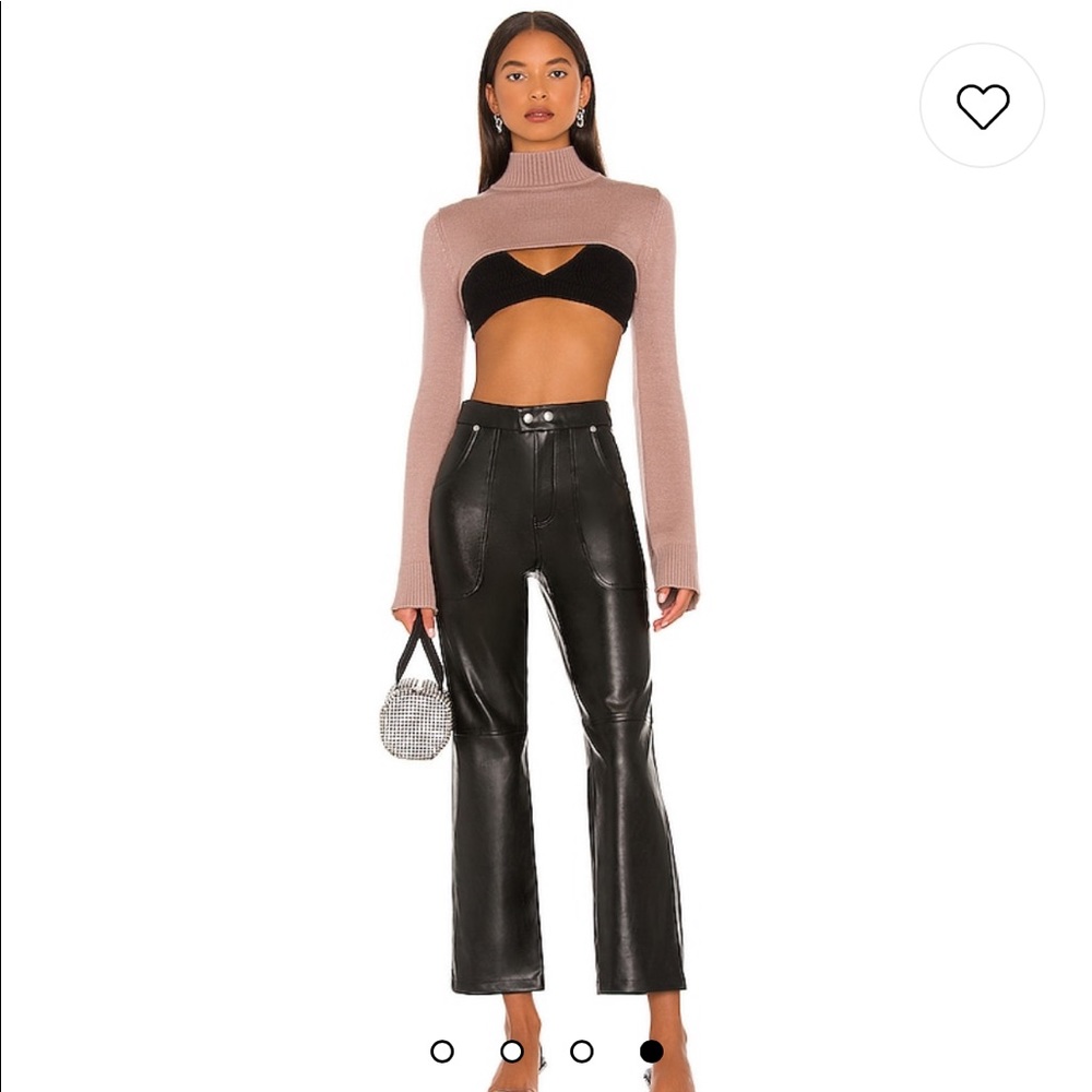 Revolve Clothing Blank NYC Baxter Ribcage Pant in black color “track record”
